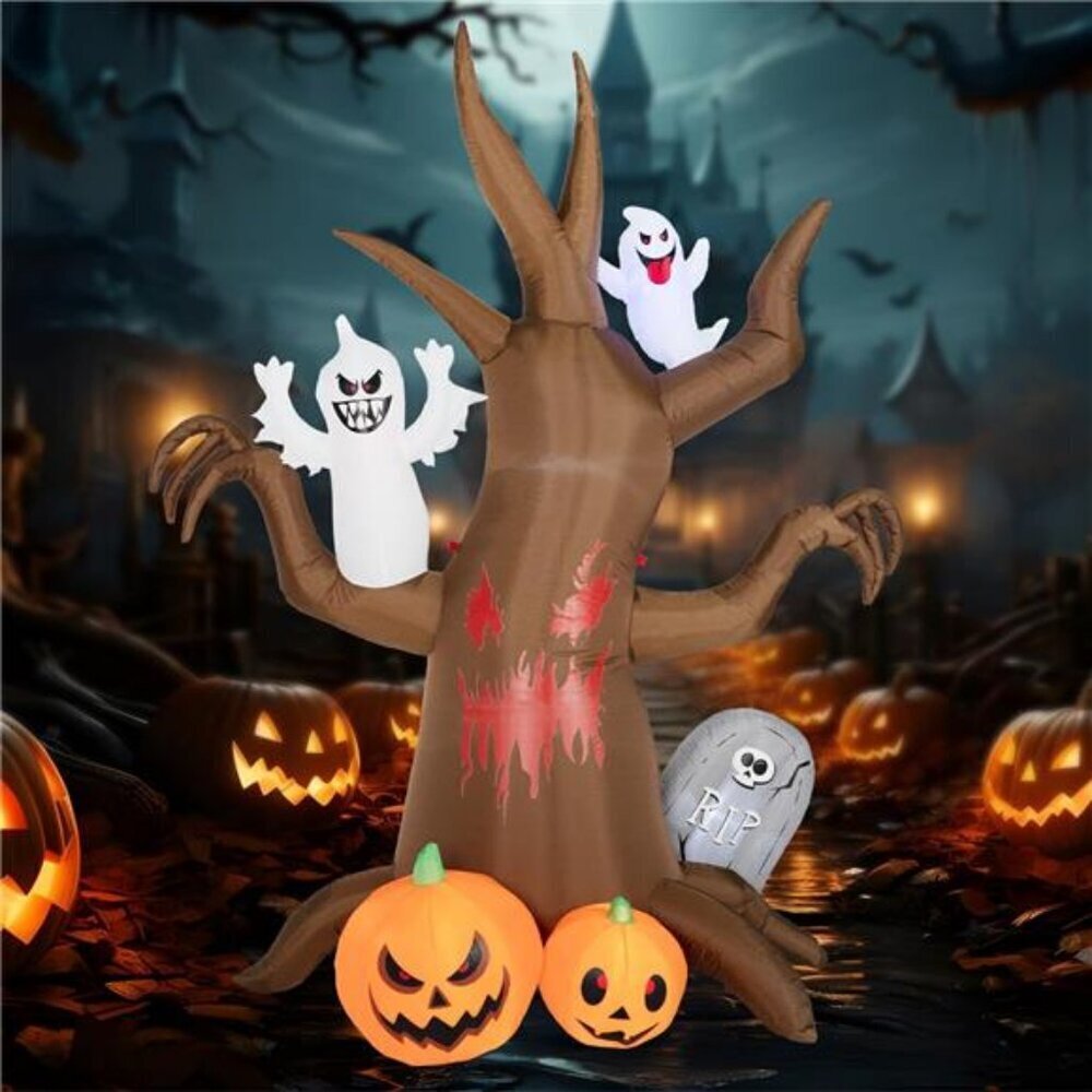 Spooky Inflatable Tree 8FT Halloween Yard Decoration Outdoor
